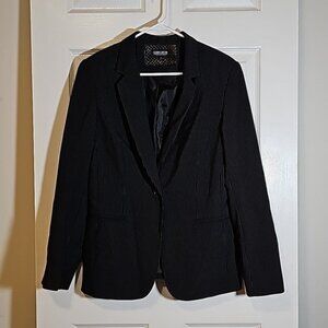 John Meyer Collection Dark Single Button Pinstripe Blazer Size 10